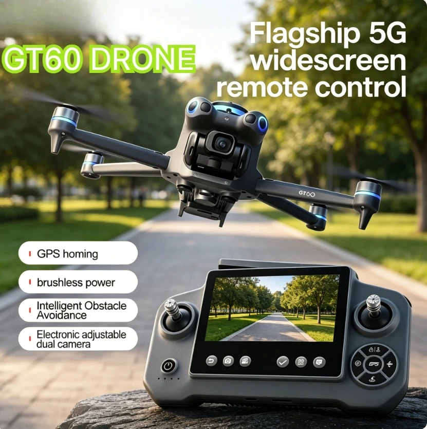 Drone Ls Rc - Original GT60 GPS Foldable RC Quadcopter