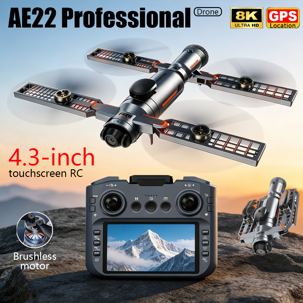 Drone Rc Ufo - Upgraded AE22 PRO MAX Foldable Drone