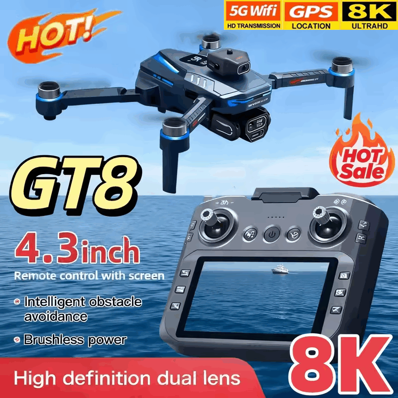 Drone Rc Controller Price - GT8 Drone 8K HD Camera 5G