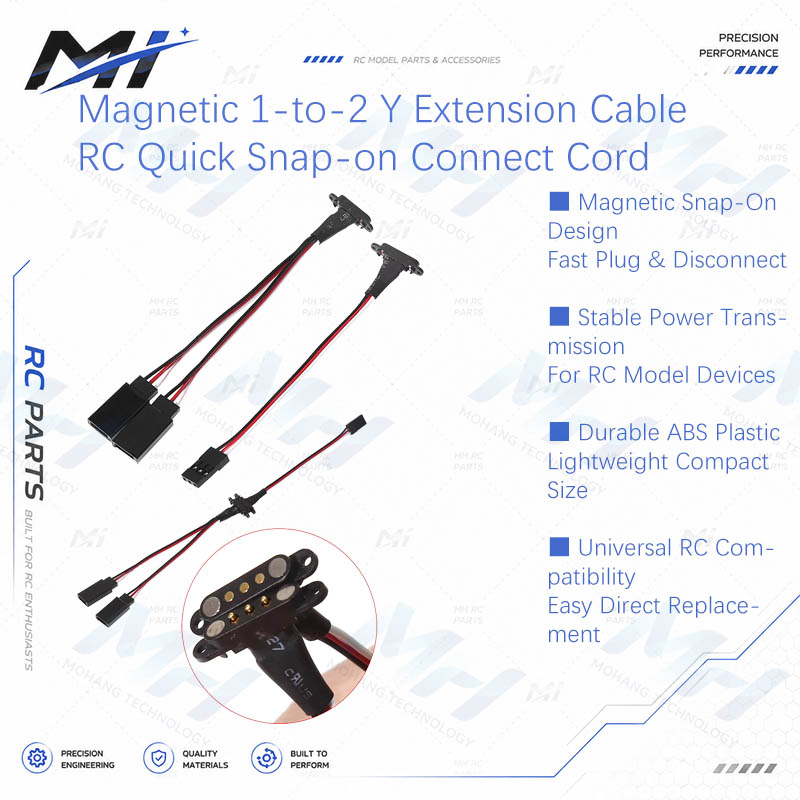 Drone Rc Remote Control - Magnetic 1-to-2 Y Extension Cable JR