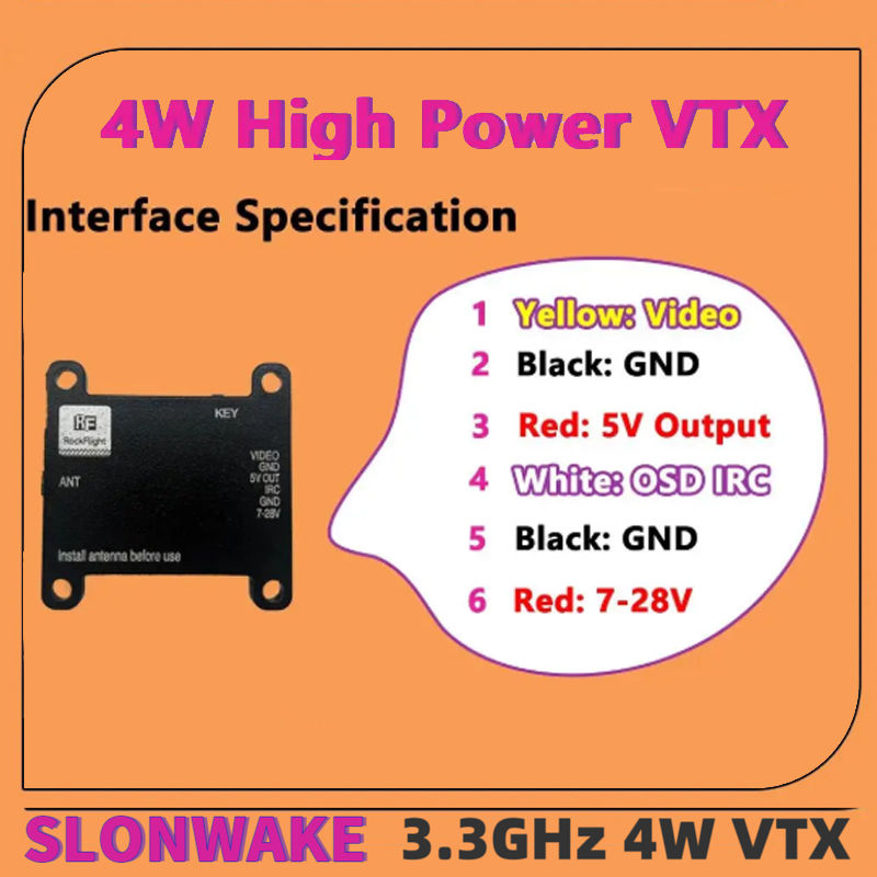 SLONWAKE FPV 3.3G 16CH 4000mW  - Drone Rc Remote Control ulasan dan harga
