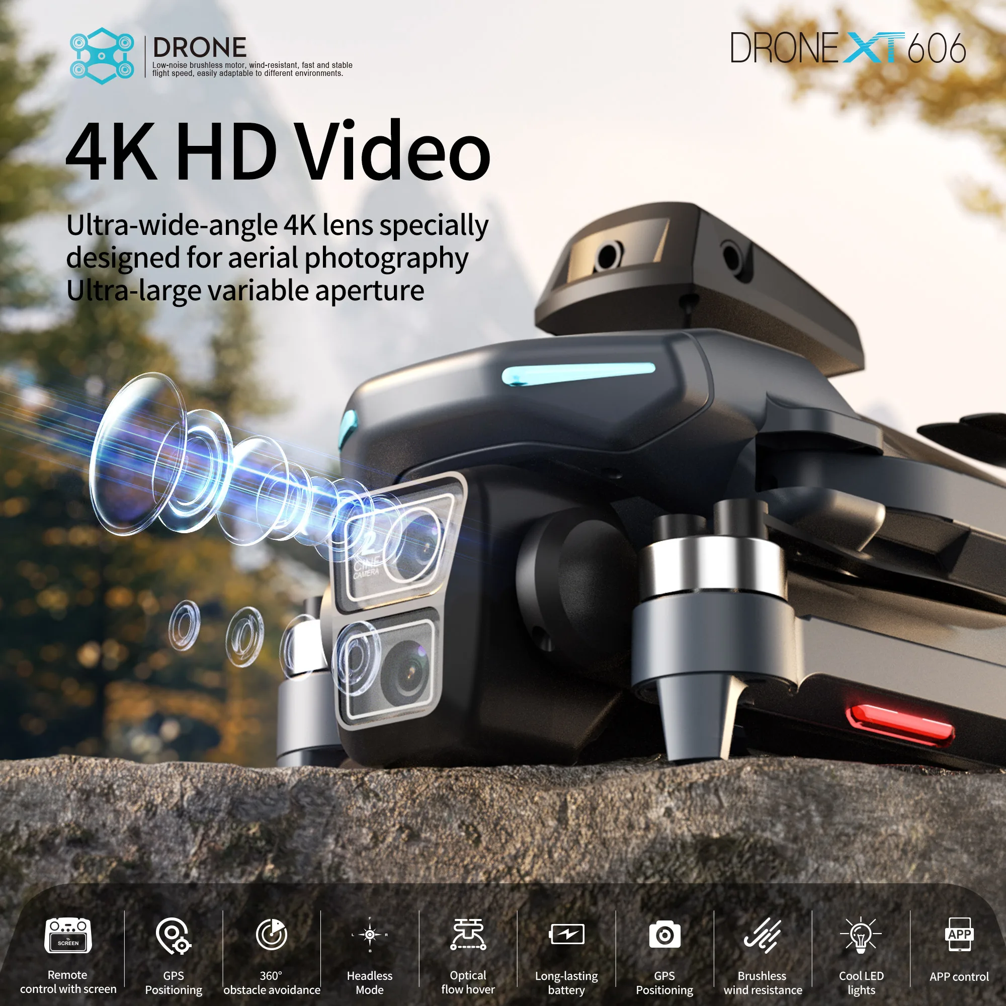 Original XT606 Drone Professio - Drone Ls Rc ulasan dan harga