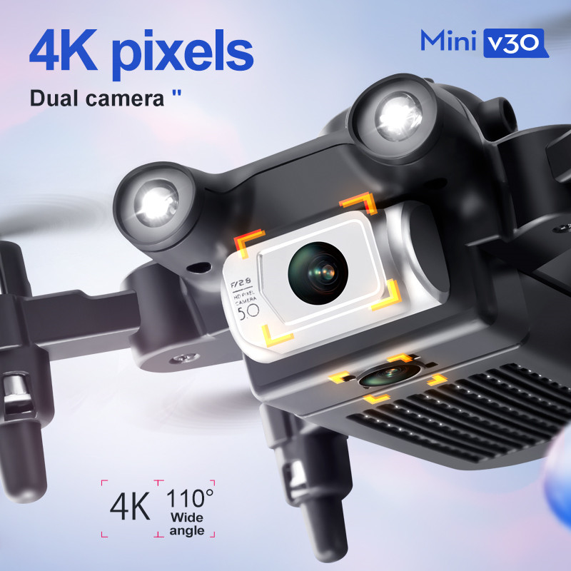 Mini V30 WiFi FPV Drone With 4 - Drone Rc Ufo ulasan dan harga