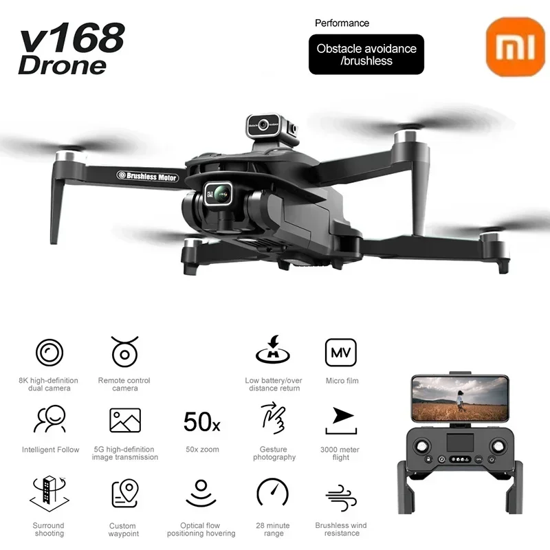 Original V168 GPS Drone Profes - Drone Ls Rc ulasan dan harga