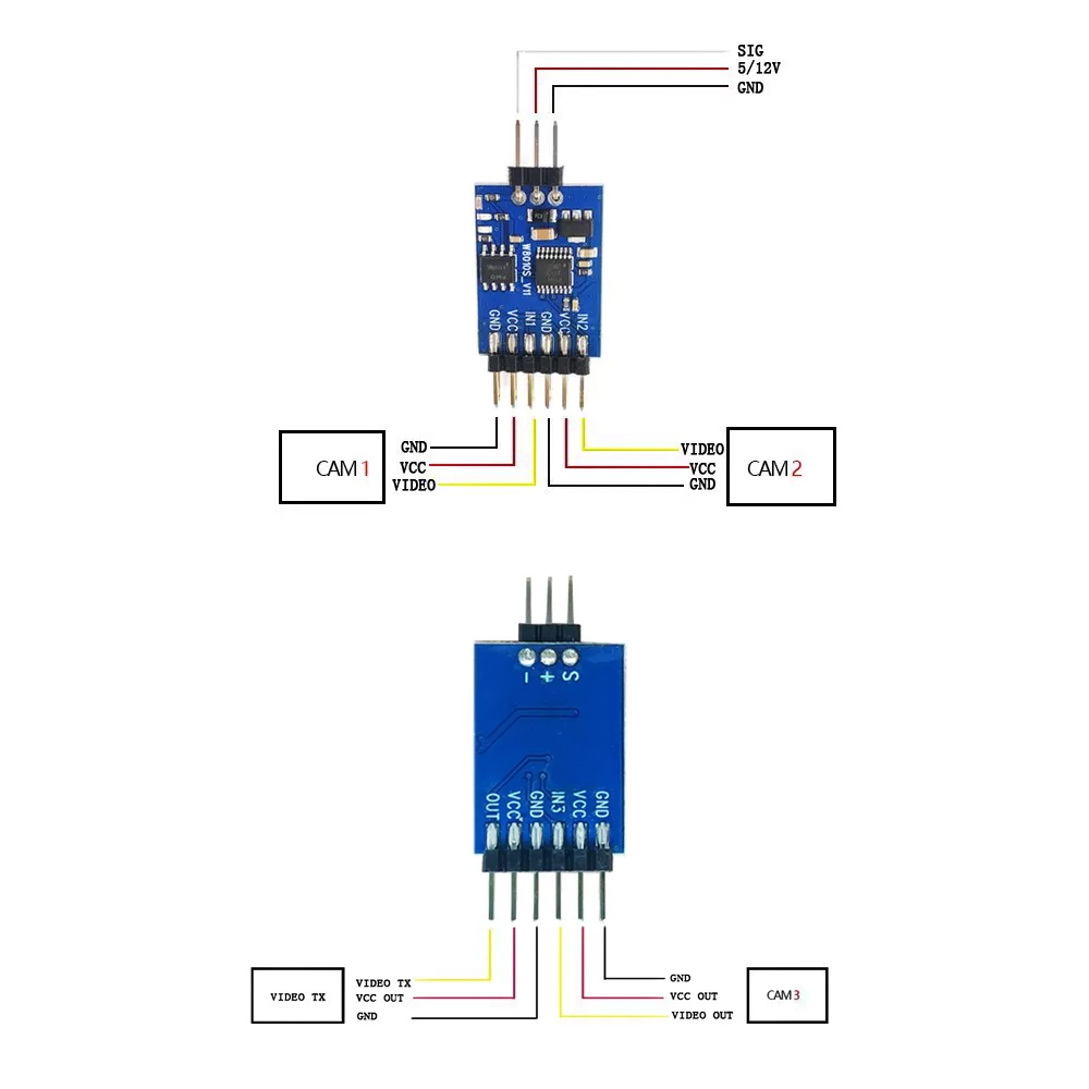 5.8G 3 Channel Video Switcher  - Drone Rc Remote Control ulasan dan harga