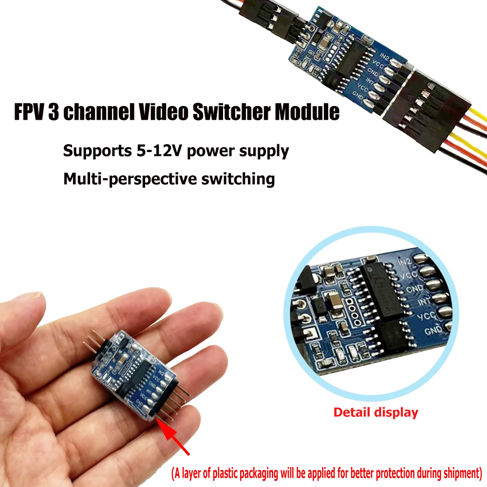 5.8G 3 Channel Video Switcher  - Drone Rc Remote Control ulasan dan harga