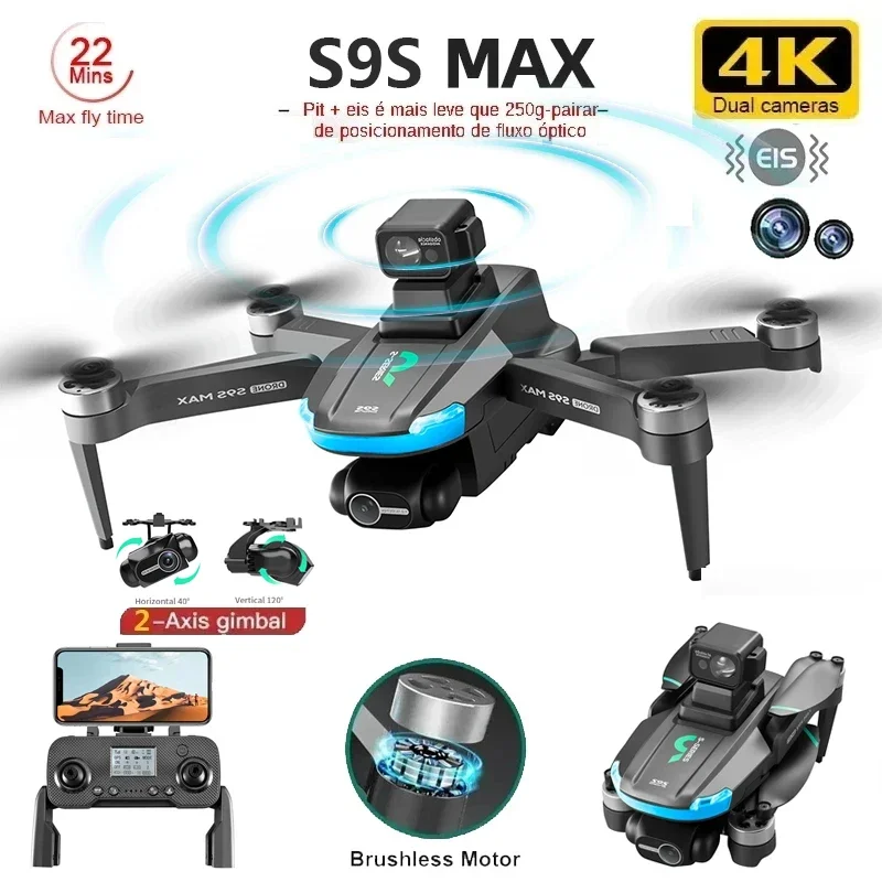NEW S9S MAX MINI Drone 4K 2-Ax - Drone Rc Ufo ulasan dan harga