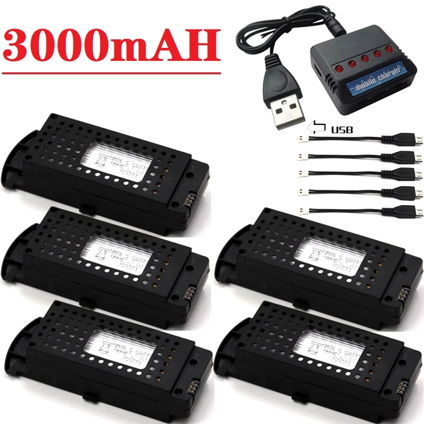 Q6 Drones Battery 3.7V 3000mAh - Drone Zll Rc ulasan dan harga