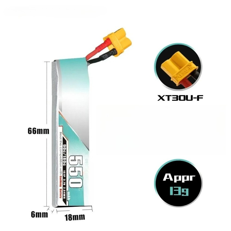 550mAh 3.7V For EMAX NanoHawk  - Drone Ls Rc ulasan dan harga