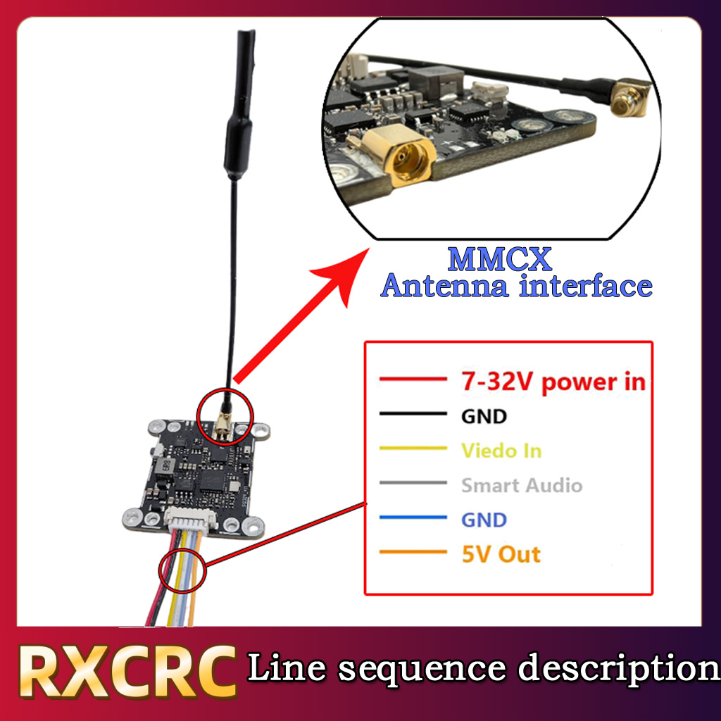 RXCRC 5.8G Module 48CH 1.6W VT - Drone Rc Remote Control ulasan dan harga