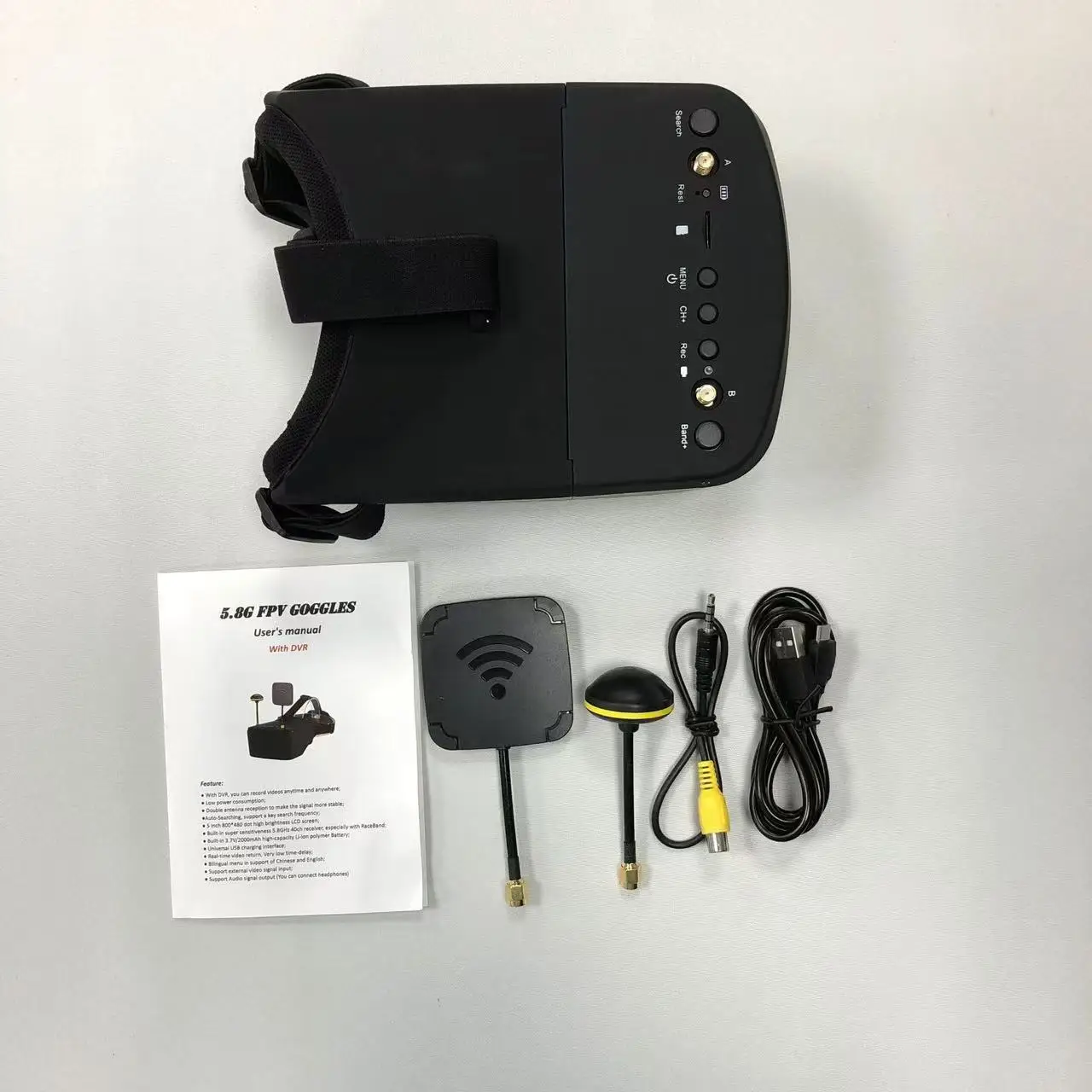 SmCp5.8G 40CH FPV Goggles 5Inc - Fpv Goggles Headset ulasan dan harga