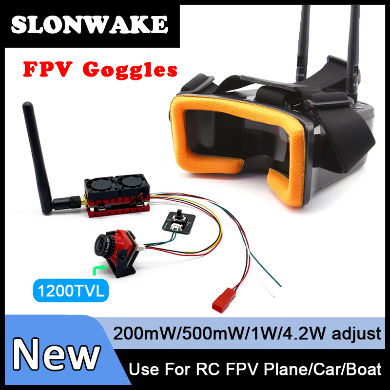 SLONWAKE 5.8G 48CH 4.2W VTX Tr - Fpv Goggles Headset ulasan dan harga