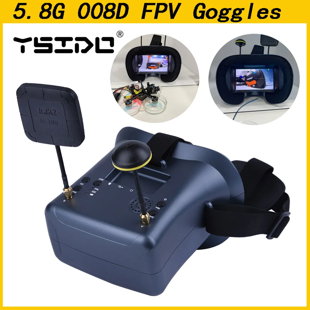 5.8G 40CH 4.3 Inch 800*480 Vid - Fpv Goggles Headset ulasan dan harga