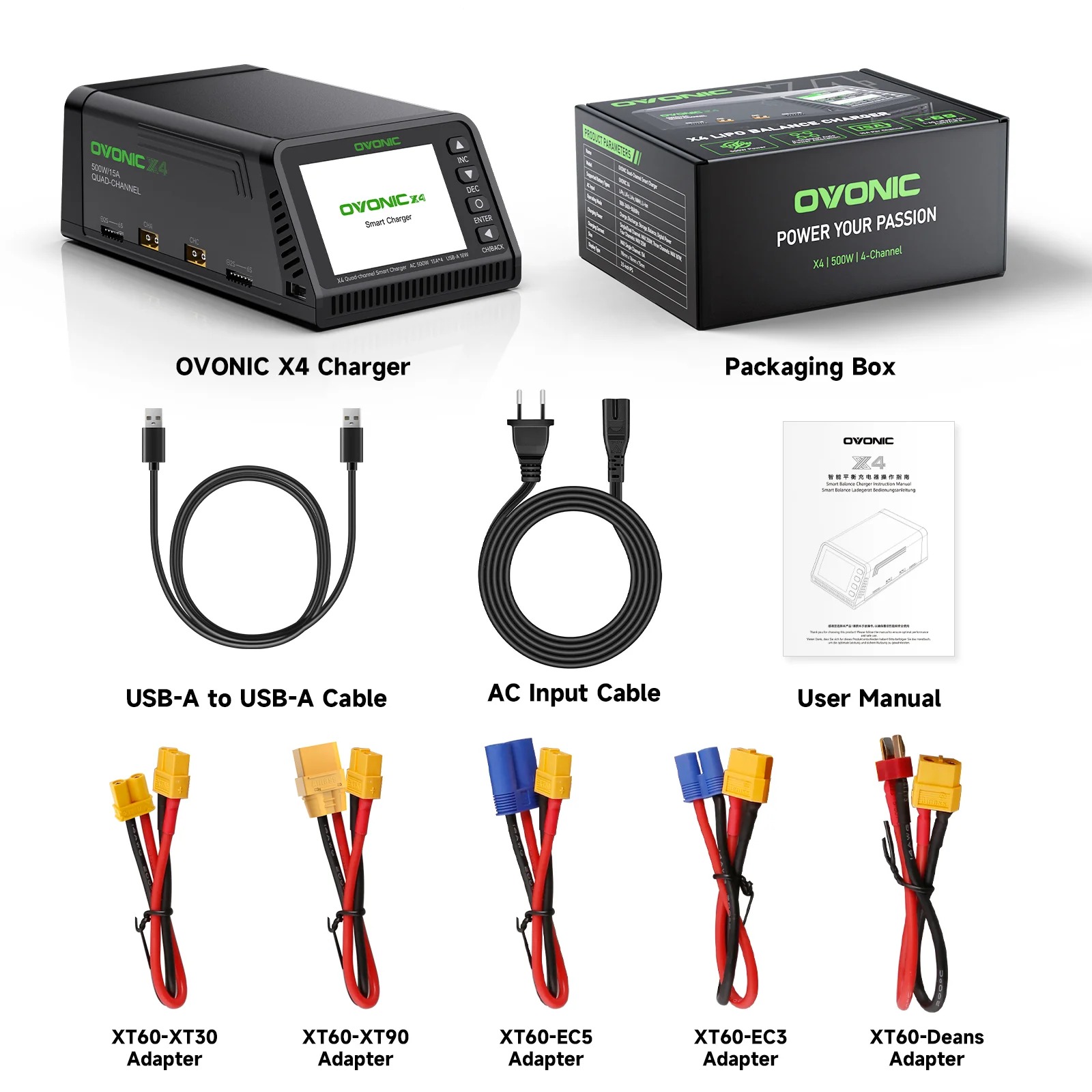 Ovonic X4 AC500W 4 Channel Sma - Drone Smart Rc ulasan dan harga