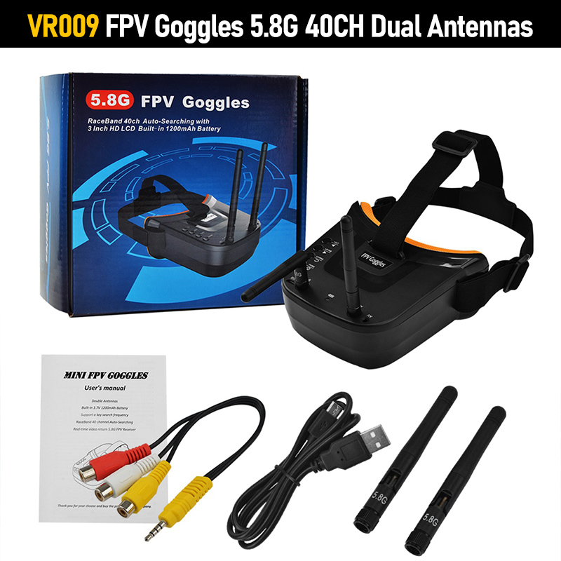 VR009 FPV Goggles 3.0 Inch 480 - Fpv Goggles Headset ulasan dan harga