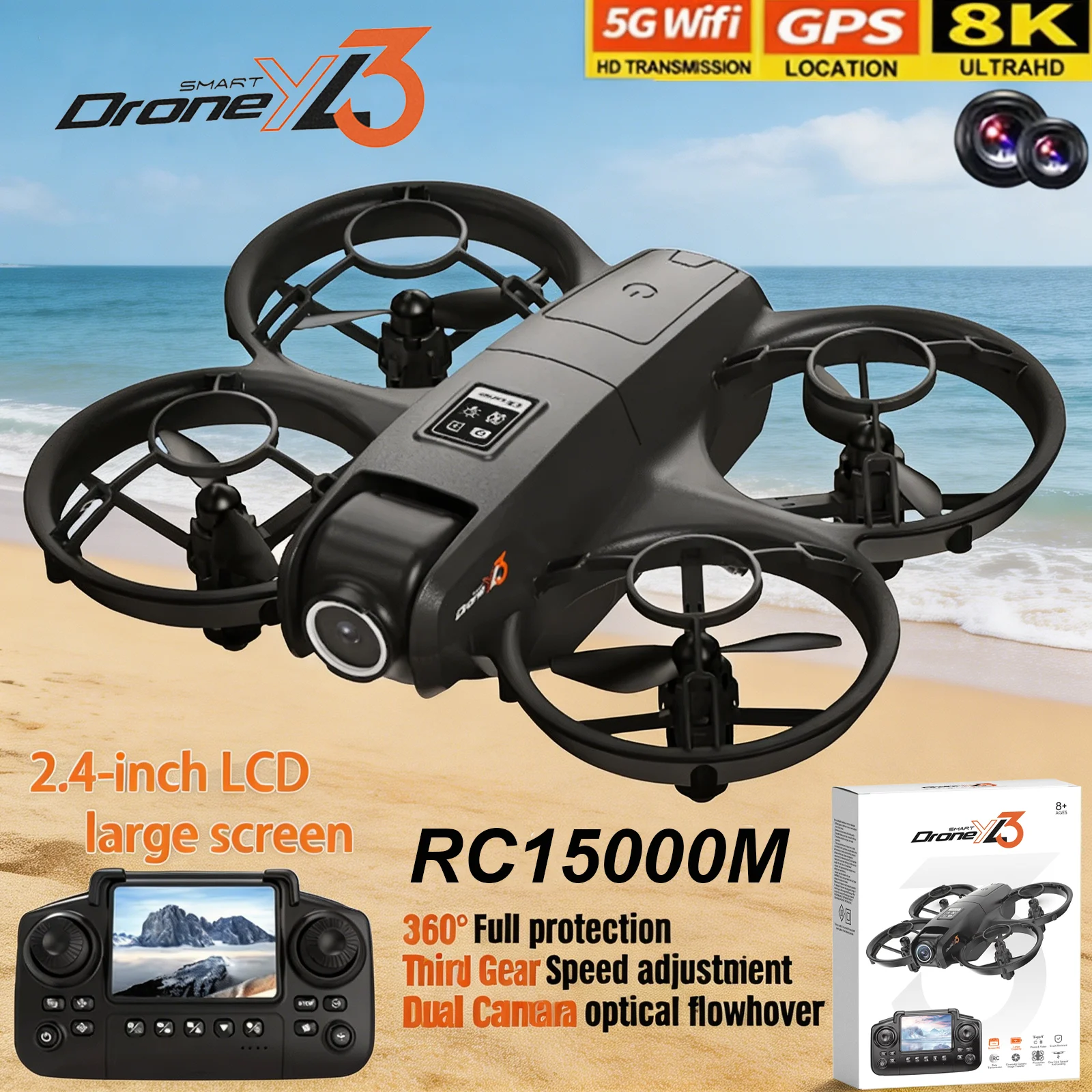 New YL3 RC Drone 8K 1080P Wide - Drone Dji Rc Pro ulasan dan harga