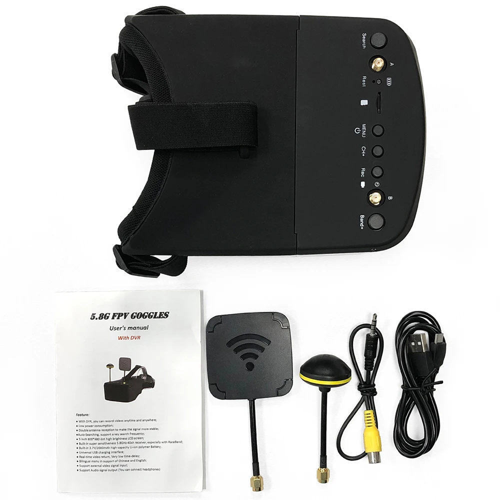 UniFly 9IMOD LS-800D 5.8G 40CH - Fpv Goggles Headset ulasan dan harga